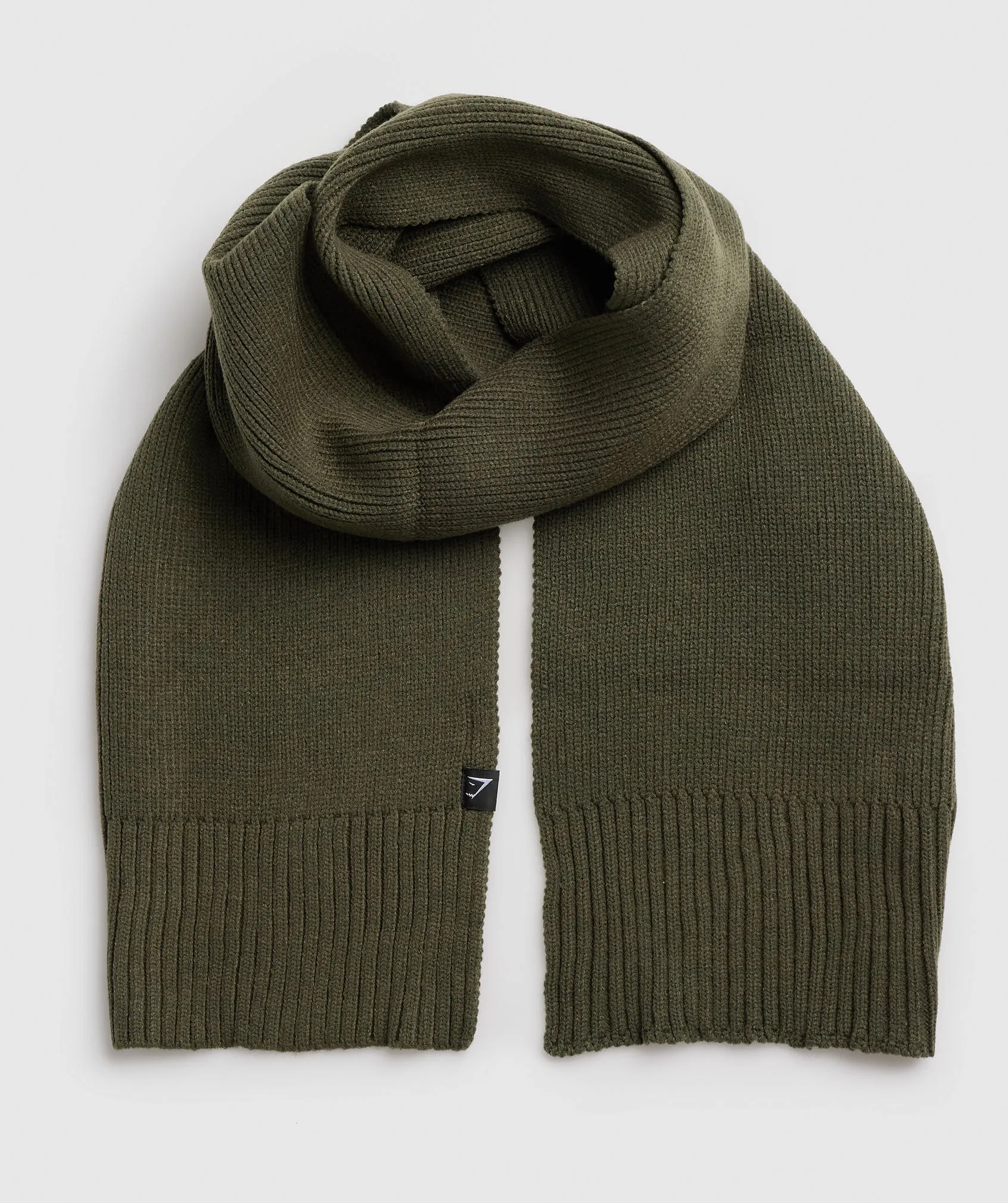 Gymshark Knitted Scarf - Winter Olive