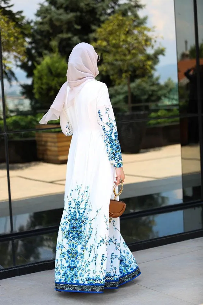 Gzhel Modest Dress