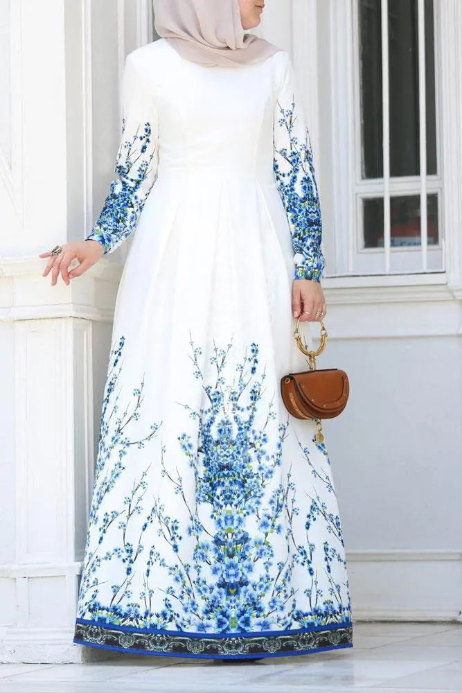 Gzhel Modest Dress