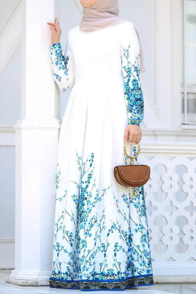 Gzhel Modest Dress