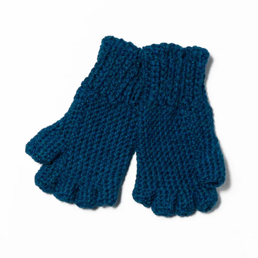 Handmade Fingerless Alpaca Gloves