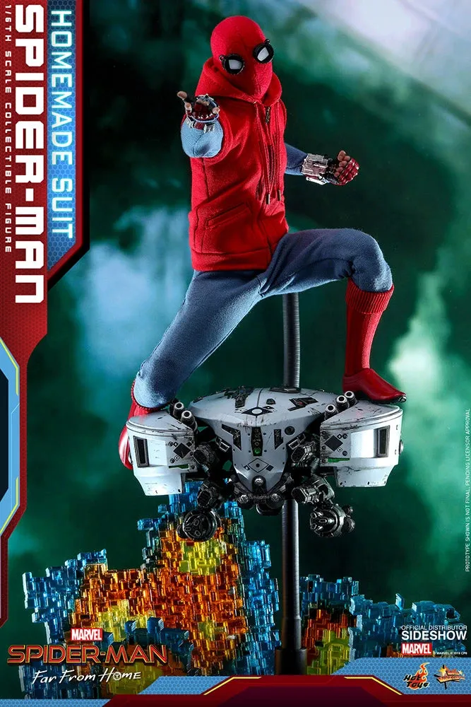 HOT TOYS MARVEL SPIDER-MAN FAR FROM HOME (HOMEMADE SUIT VERSION) COLLECTIBLE FIGURE 1/6TH SCALE - MMS552