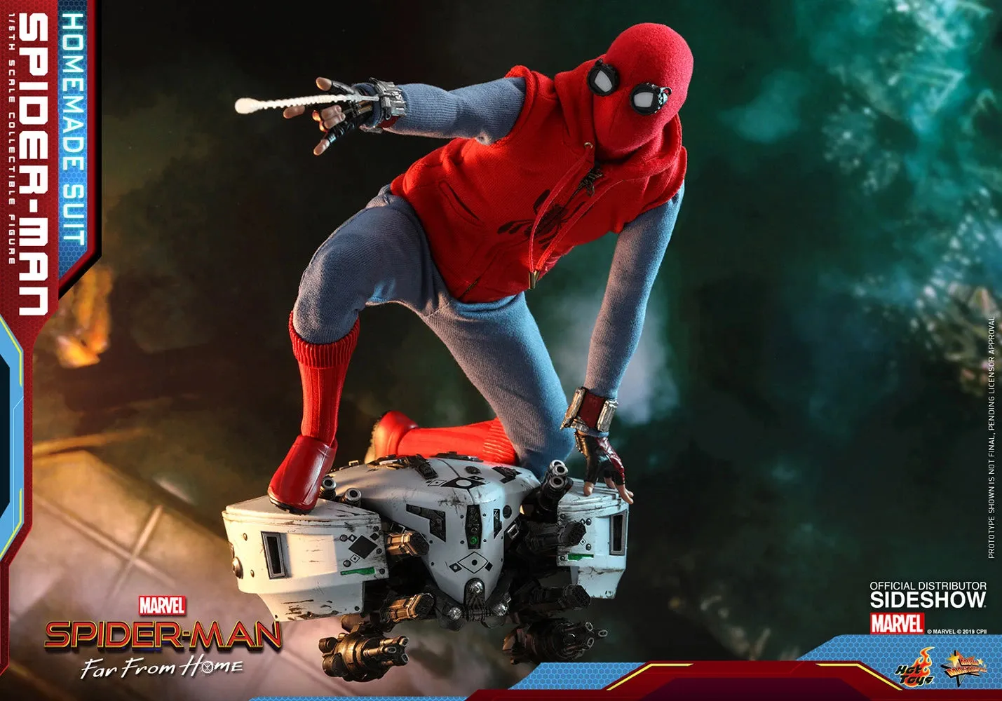 HOT TOYS MARVEL SPIDER-MAN FAR FROM HOME (HOMEMADE SUIT VERSION) COLLECTIBLE FIGURE 1/6TH SCALE - MMS552