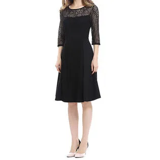 Ketty More Women Lace Round Neck Party Dress-KMWDC207