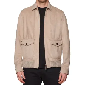 KITON KIRED "Furb" Beige Bomber Jacket EU 50 NEW US M