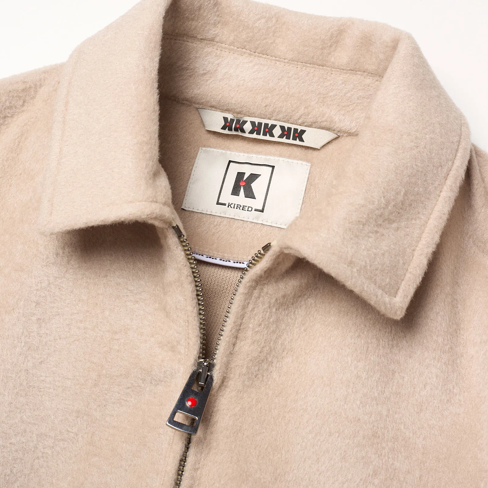 KITON KIRED "Furb" Beige Bomber Jacket EU 50 NEW US M