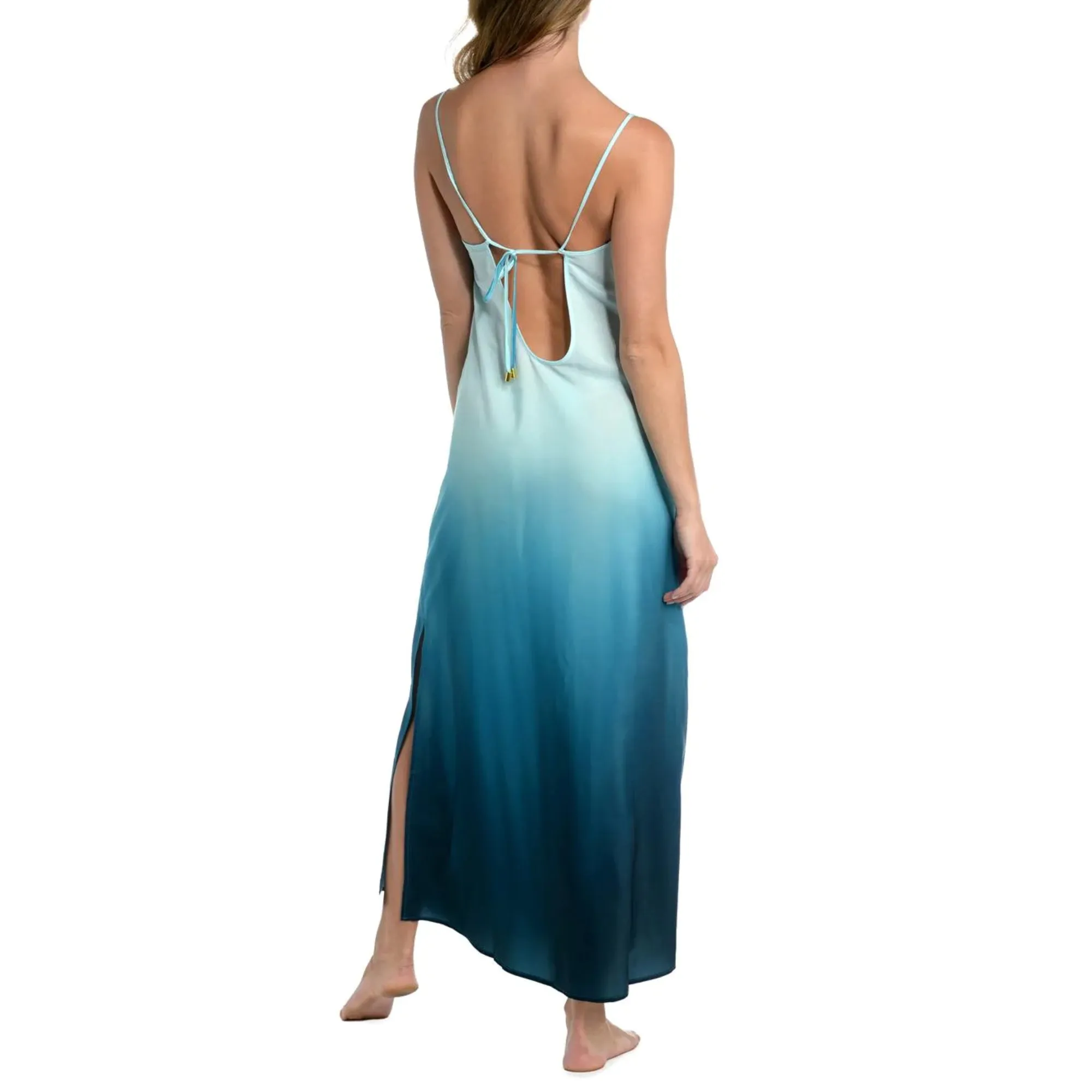 La Blanca Women's Oasis Beach Maxi Dress Ombré Cover-Up