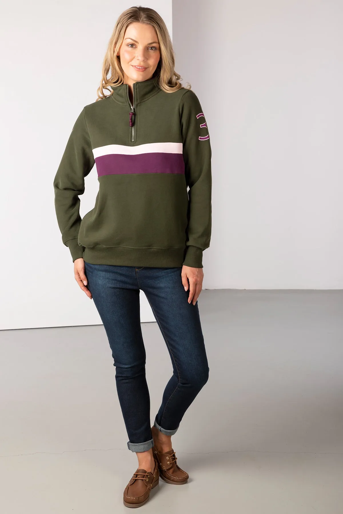 Ladies Stripe Sweatshirt - Bramham