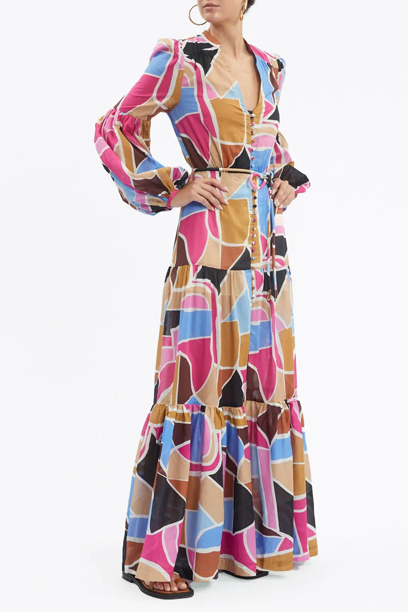 Le Reve Long Sleeve Maxi Dress