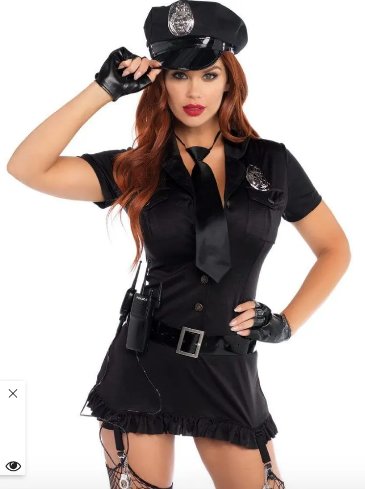 Leg Avenue Dirty Cop Costume 6pc 83344