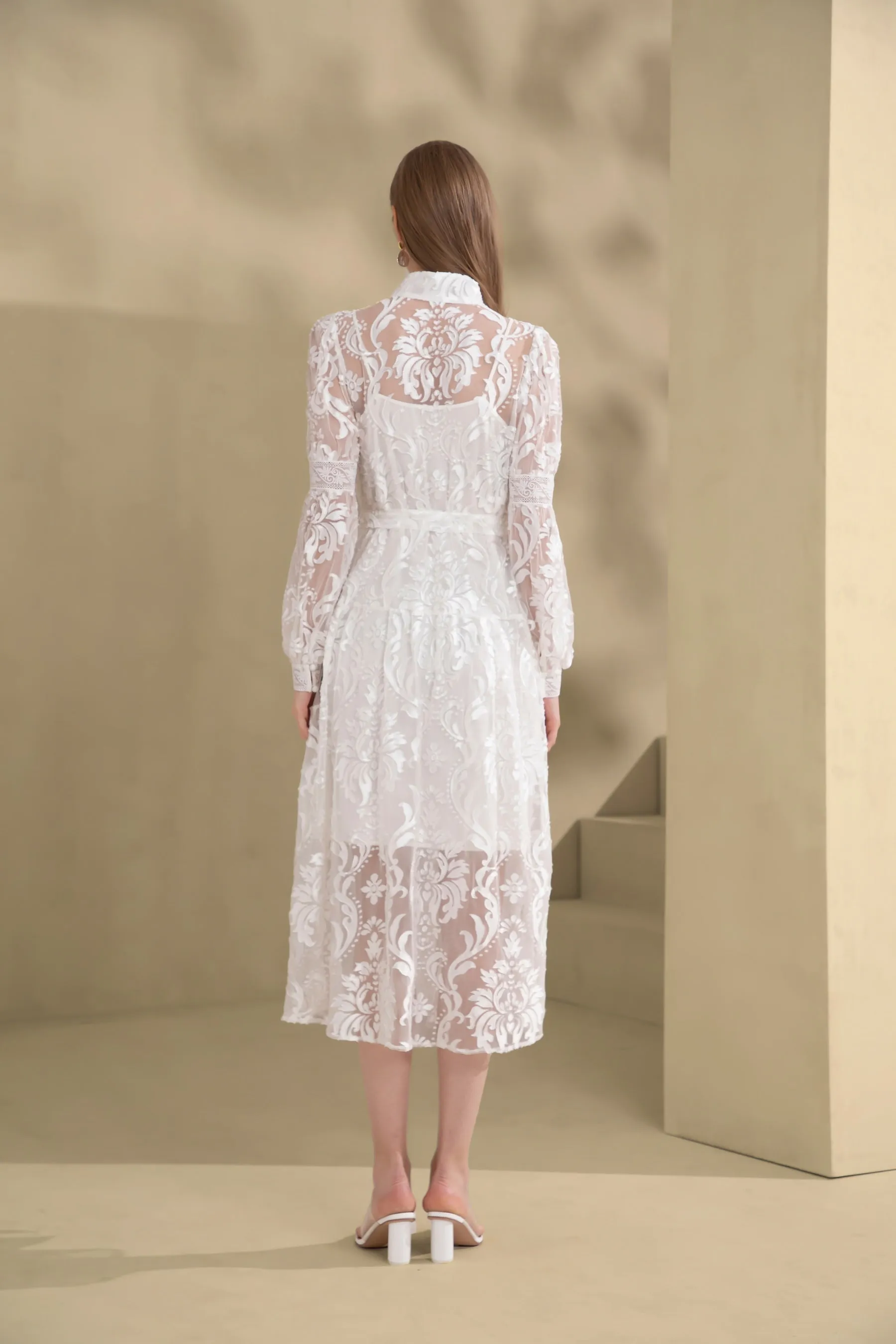 Lila Lace Dress - White