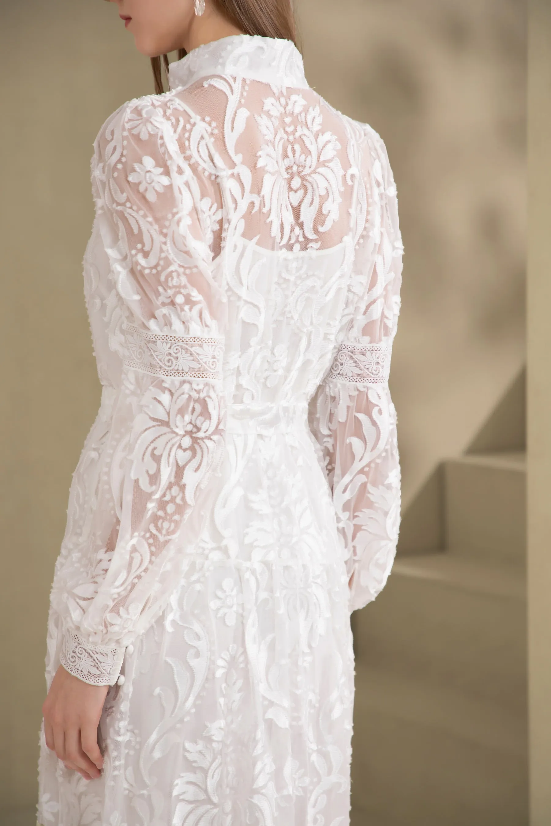 Lila Lace Dress - White