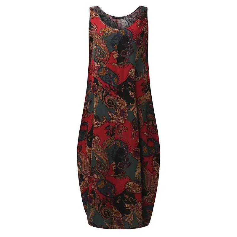 Liliane Paisley Print Maxi Dress