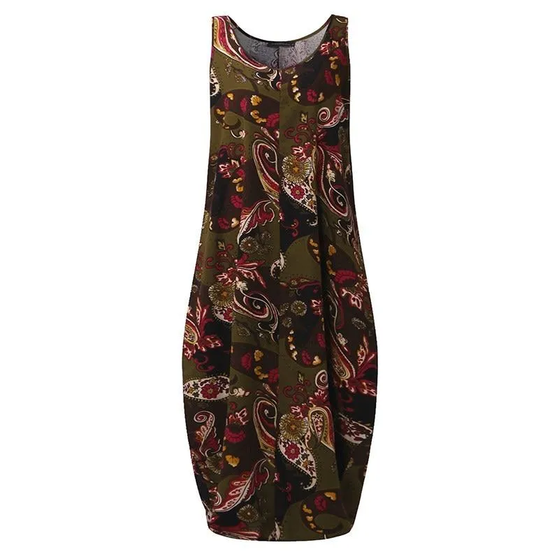 Liliane Paisley Print Maxi Dress