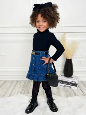 Little It Girl Denim Skirt Set