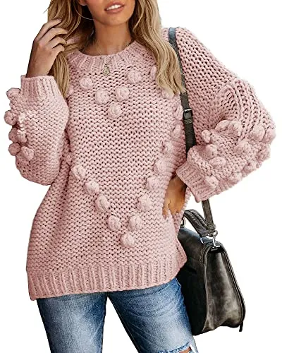 Love You Madly Heart Pom Pom Sweater