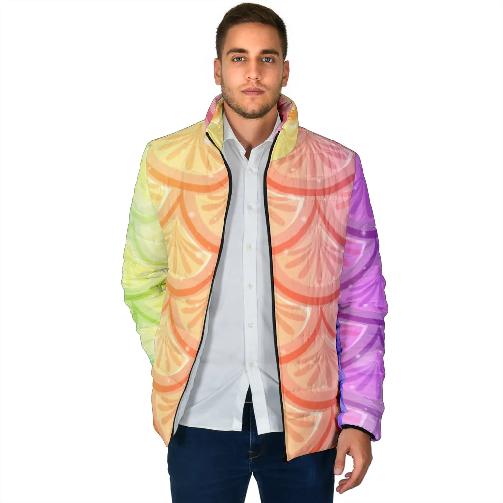 Mermaid Scales Men's Padded Jacket