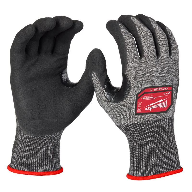 Milwaukee Men's Dipped Gloves Black L 1 pair