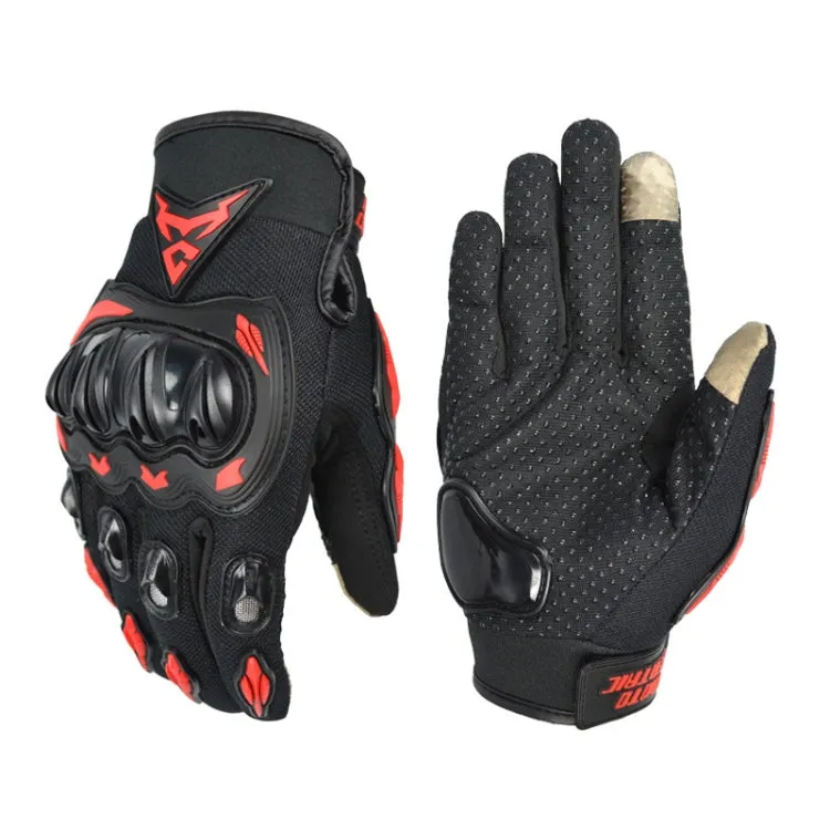 MOTOCENTRIC 13-MC-010 Touch Screen Motorcycle Breathable Gloves, Specification: M(Red)