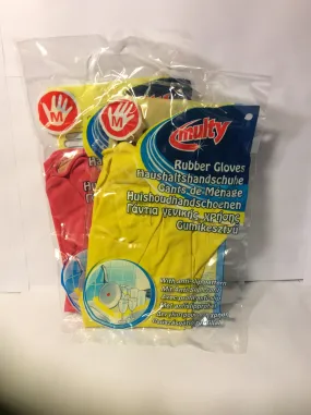 Multy Rubber Gloves Medium-1X12-20%code-449