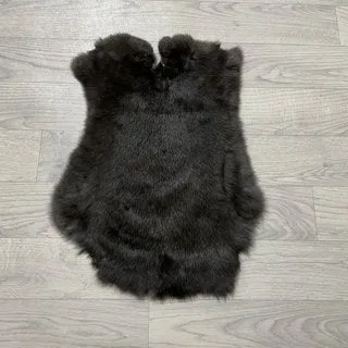 Natural Tanned Leather Fur Hide (10" by 12" Pelt with Sewing Quality Leather)