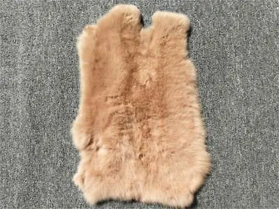 Natural Tanned Leather Fur Hide (10" by 12" Pelt with Sewing Quality Leather)