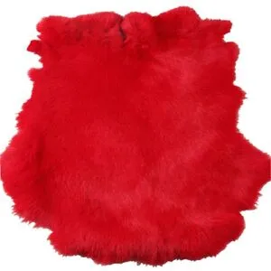 Natural Tanned Leather Fur Hide (10" by 12" Pelt with Sewing Quality Leather)