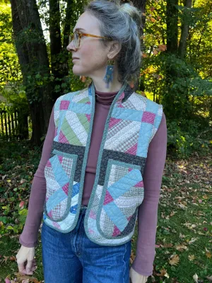 One-of-a-Kind: Broken Arrows Quilt Vest (XS-M)