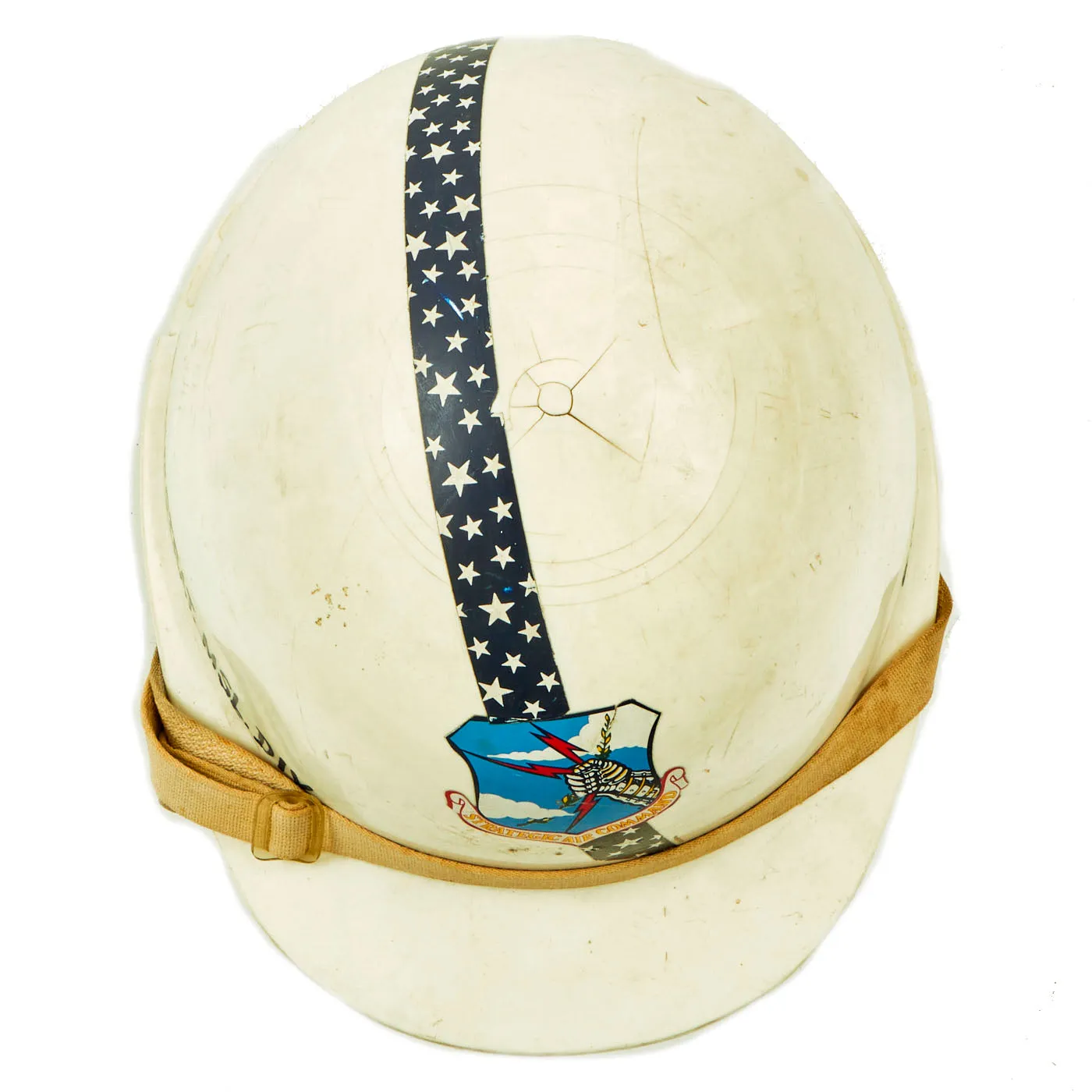 Original U.S. Vietnam War Era 13th Strategic Missile Division Commander Hardhat For Brigadier General W. S. Rader