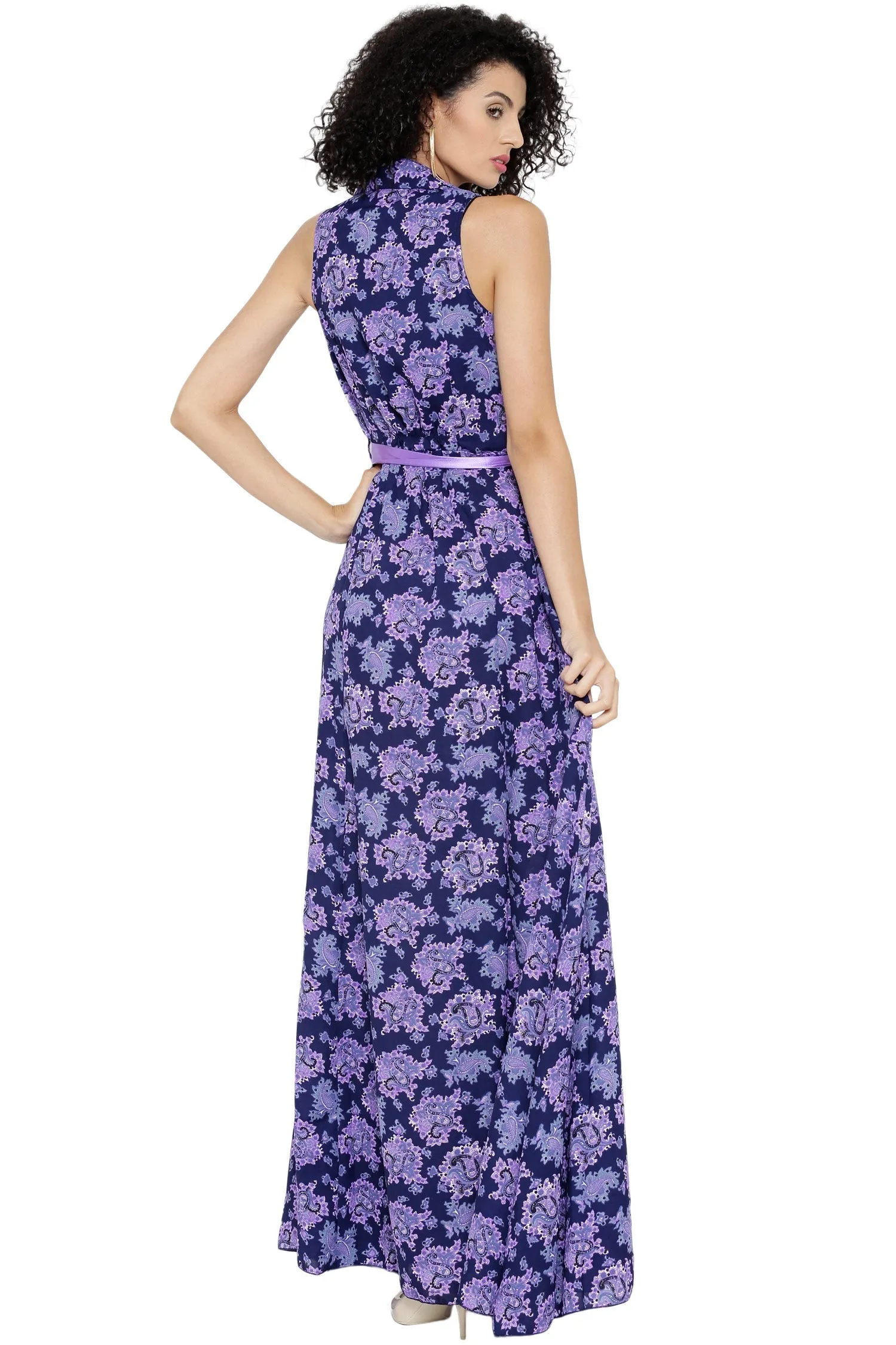 Paisley Printed Maxi Dress