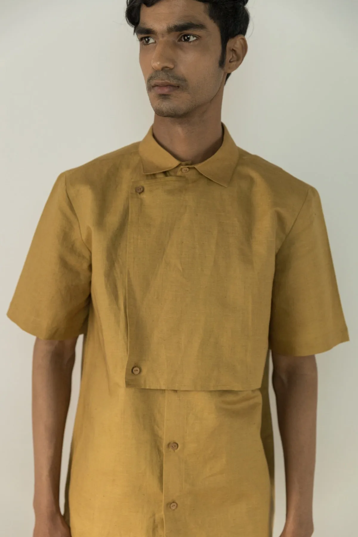 Paneled Hemp Cotton Shacket