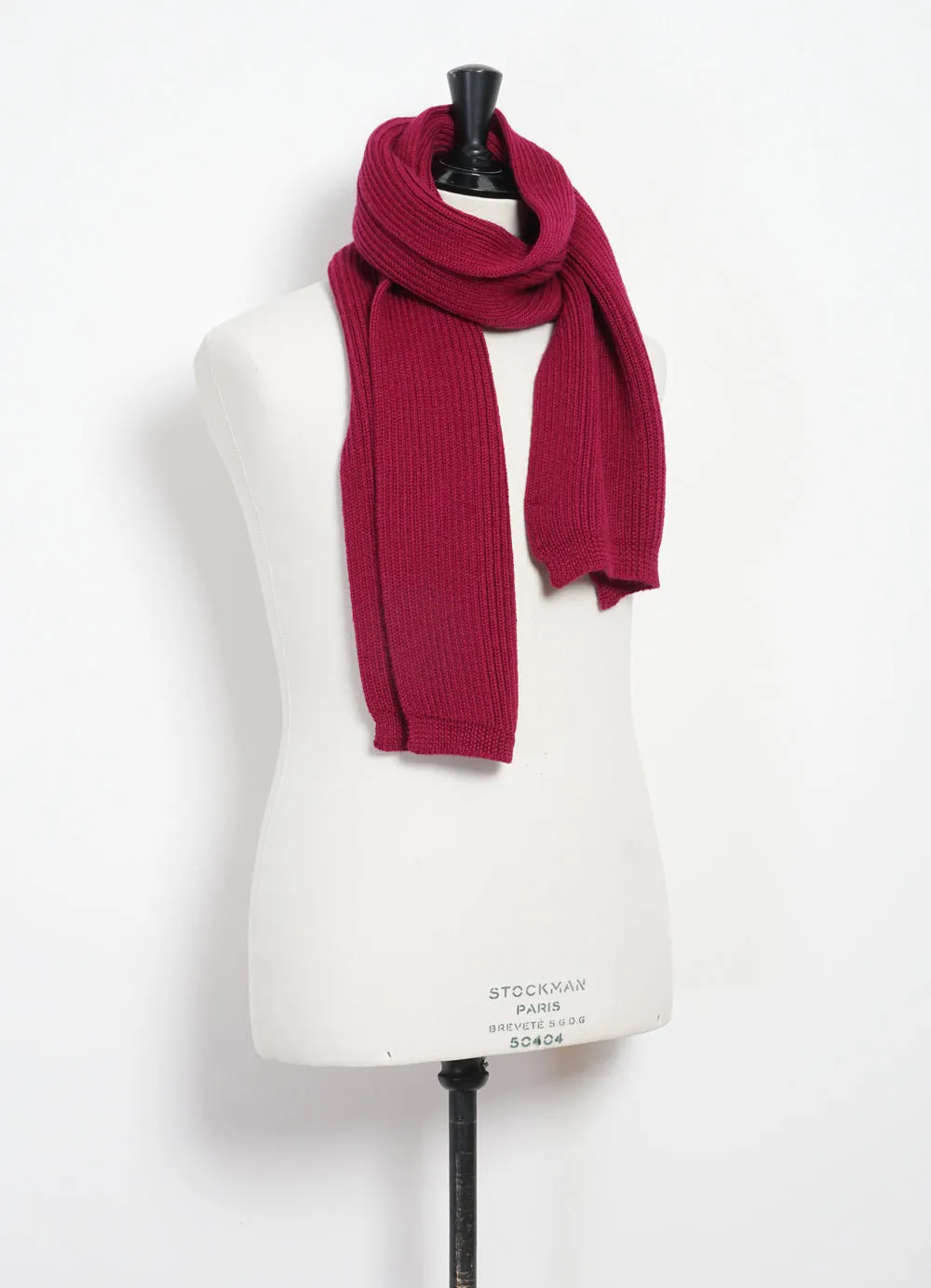 PETTER 28-06-8 | Knitted Rib Scarf | Magenta