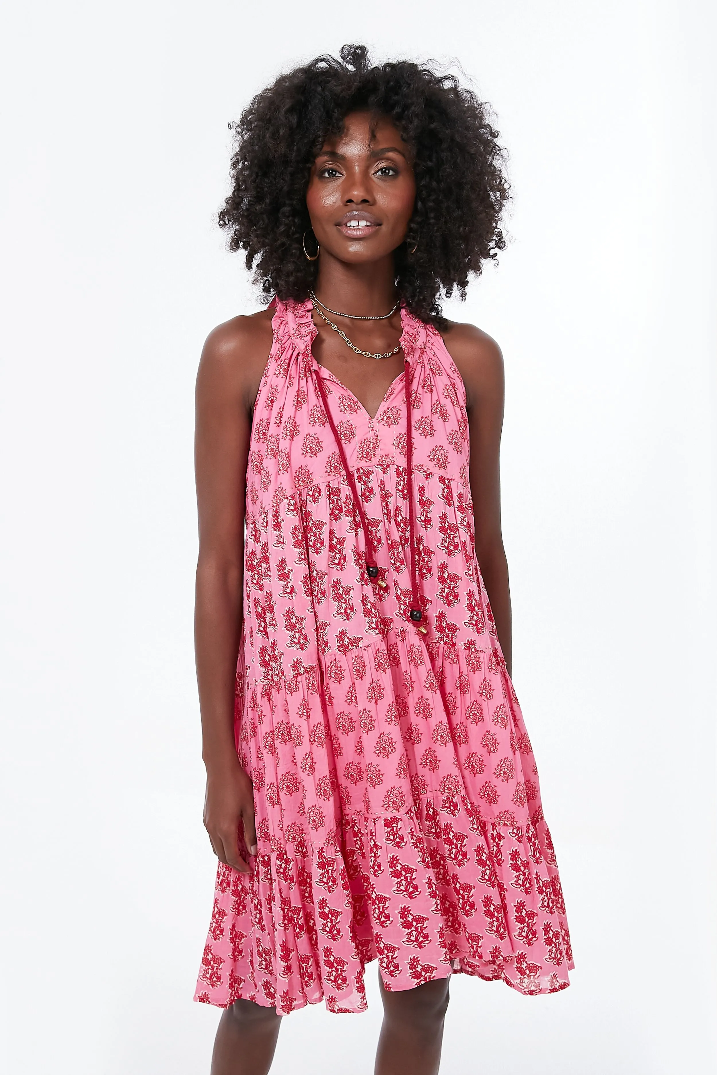 Pink Delfina Sofia Mini Dress