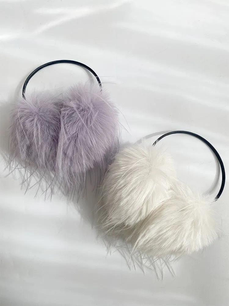 Pink Romance Faux Fur Ear muffs ear warmer