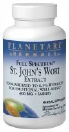 Planetary Herbals Full Spectrum St. Johns Wort Extract 60 Tablet