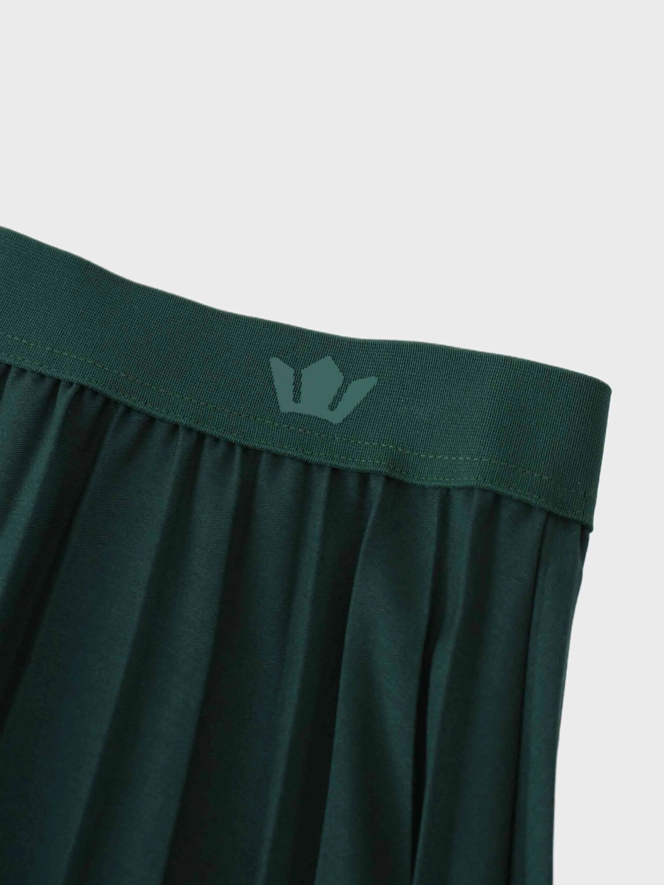 Pleated Skirt 35"-Emerald Green