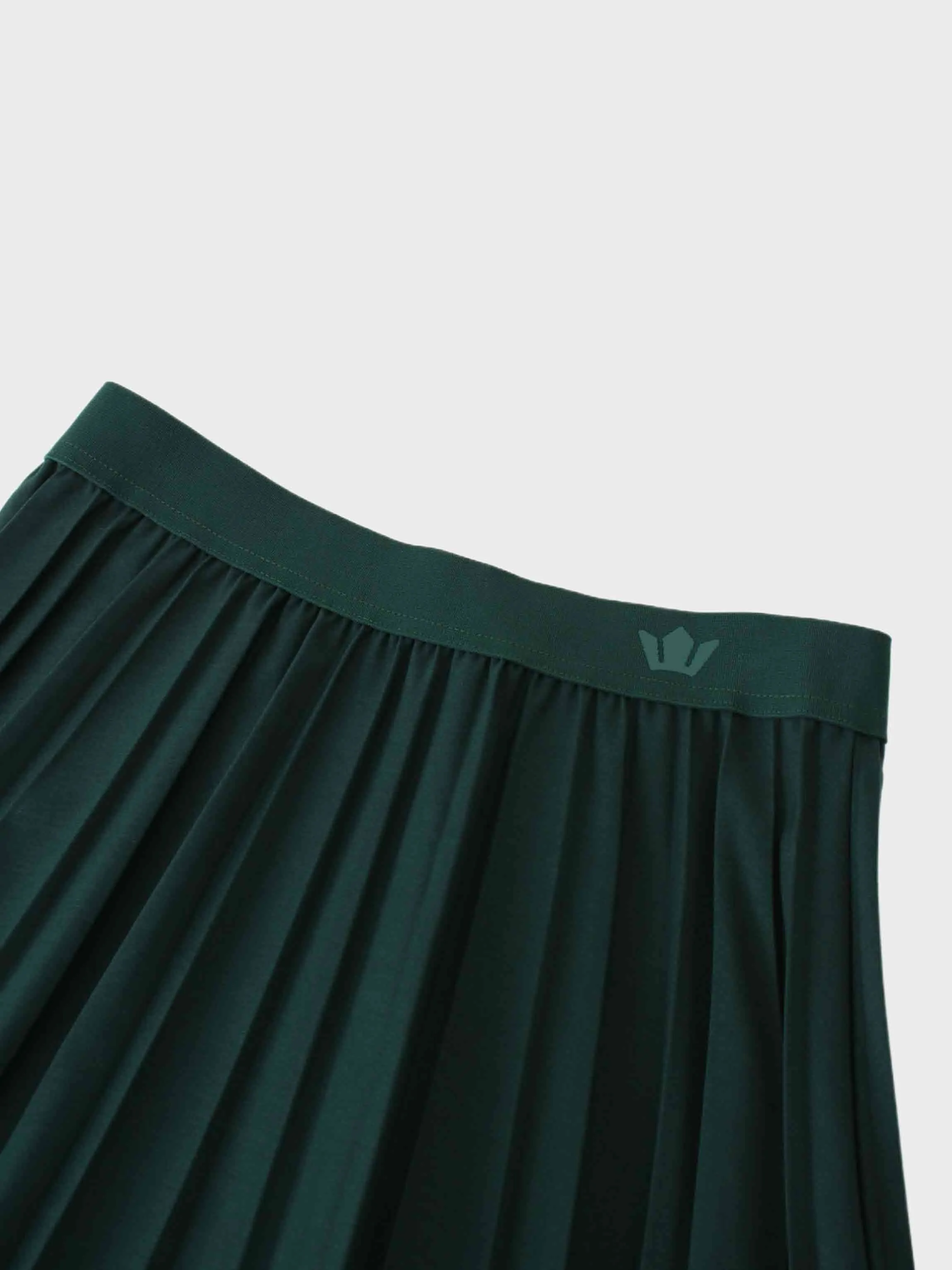 Pleated Skirt 35"-Emerald Green