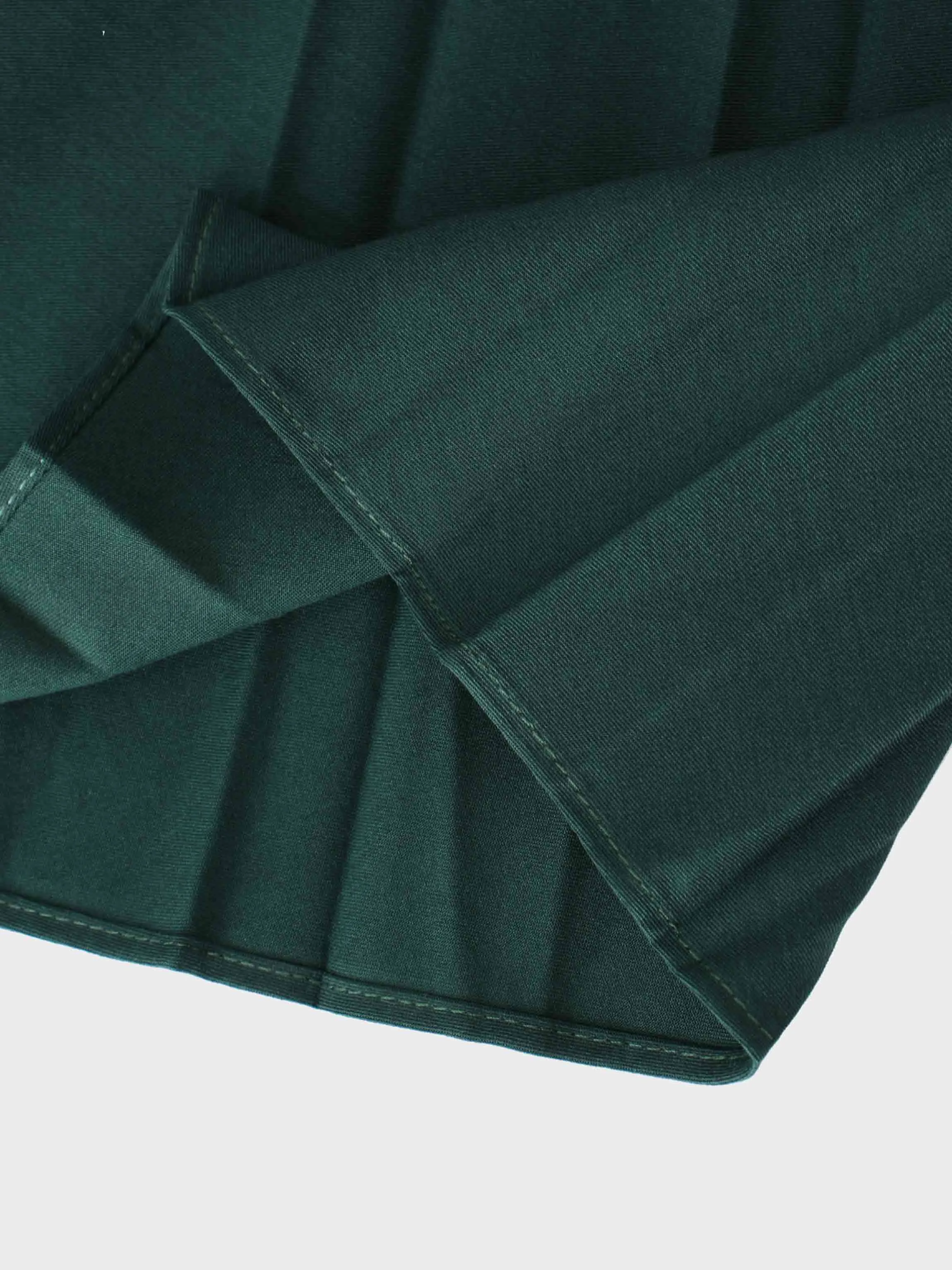 Pleated Skirt 35"-Emerald Green