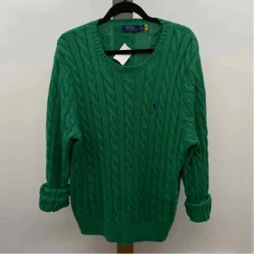 Polo by Ralph Lauren Men's Size L Green Cable Knit Sweater