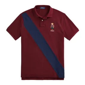 Polo Ralph Lauren Custom Slim Fit Polo Bear Polo Shirt (Burgundy)