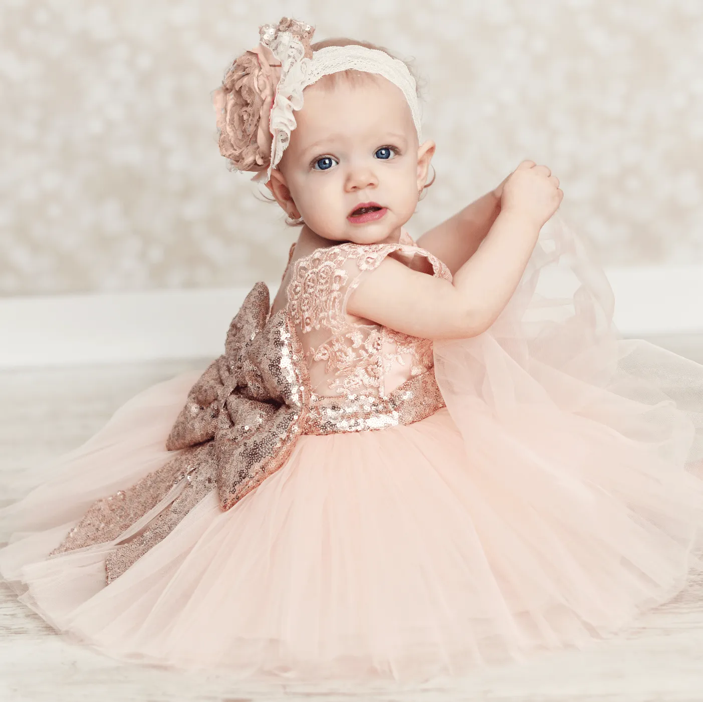 Princess Aisha Dress (Rose Gold)