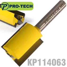 PRO-TECH STRAIGHT BIT 3/4'(19MM) X 1'(25.4MM) CUT 2 FLUTE WITH BOTTOM CUT 1/4' KP114063