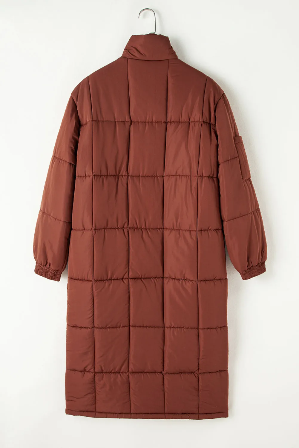 Quilted Puffer Mid-Length Coat