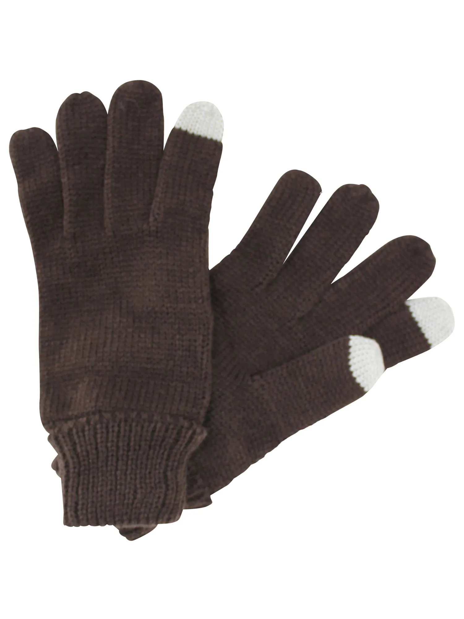 Ribbed Knit Men's 3 Piece Hat Scarf & Texting Gloves Set