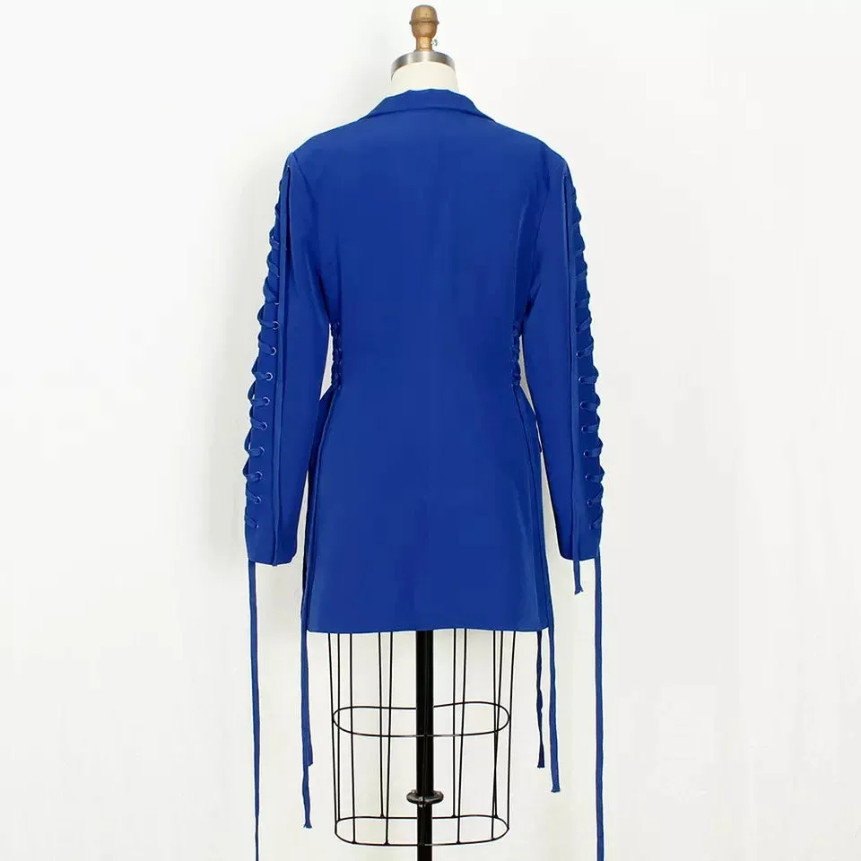 SADIE ELECTRIC BLUE BLAZER DRESS