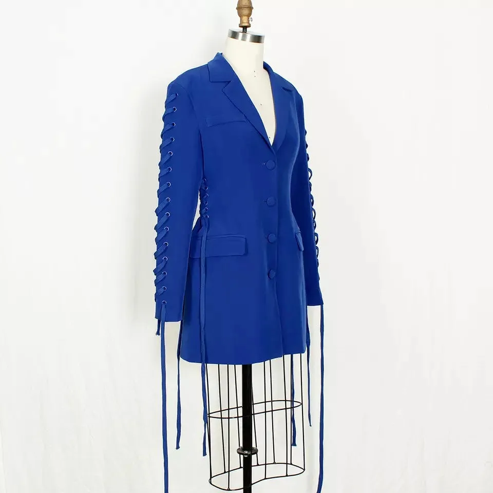 SADIE ELECTRIC BLUE BLAZER DRESS