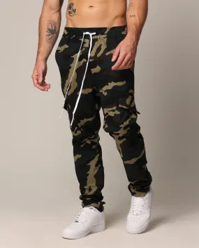 Saint Morta Tapered Cargo Pants Woodland Camo