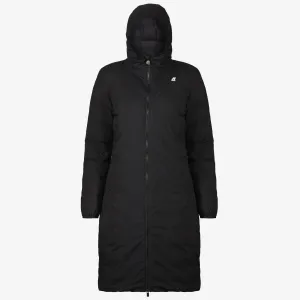 Suzanne Thermo Stretch - Women Hooded Waterproof Coat in Black Pure