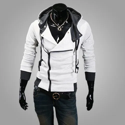 Swag Zipper Cardigan Hoodies Men Fashion Hooded Sweatshirts Spring Spring Sportswear Long Sleeve Slim Tracksuit Jacket