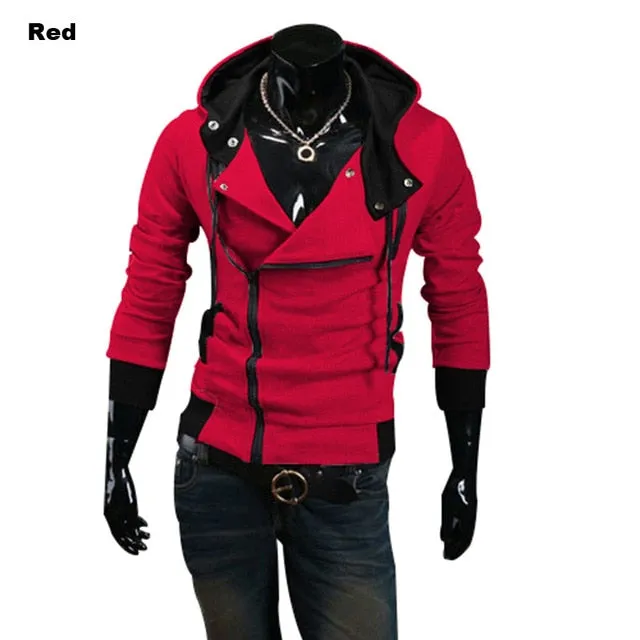 Swag Zipper Cardigan Hoodies Men Fashion Hooded Sweatshirts Spring Spring Sportswear Long Sleeve Slim Tracksuit Jacket